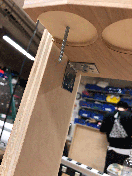 The sheet metal screw that goes into the top of the frame and acts as a guide for the tube